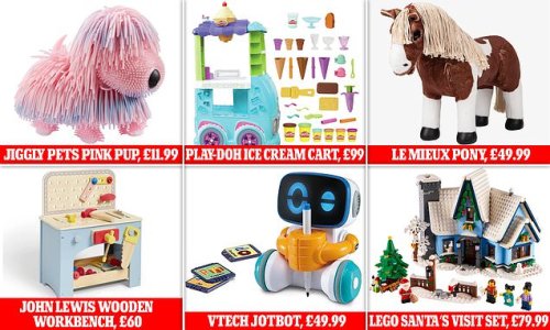John Lewis' top 10 toys for Christmas revealed: Retailer predicts Play-Doh, a Hot Wheels set and a wooden workbench will be most in demand - but only ONE pick is under £15
