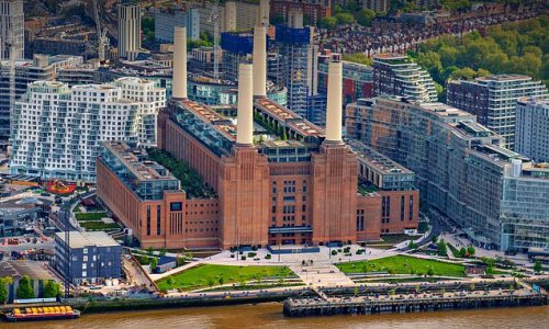 Battersea powers back to life: Industrial relic rises from the ashes