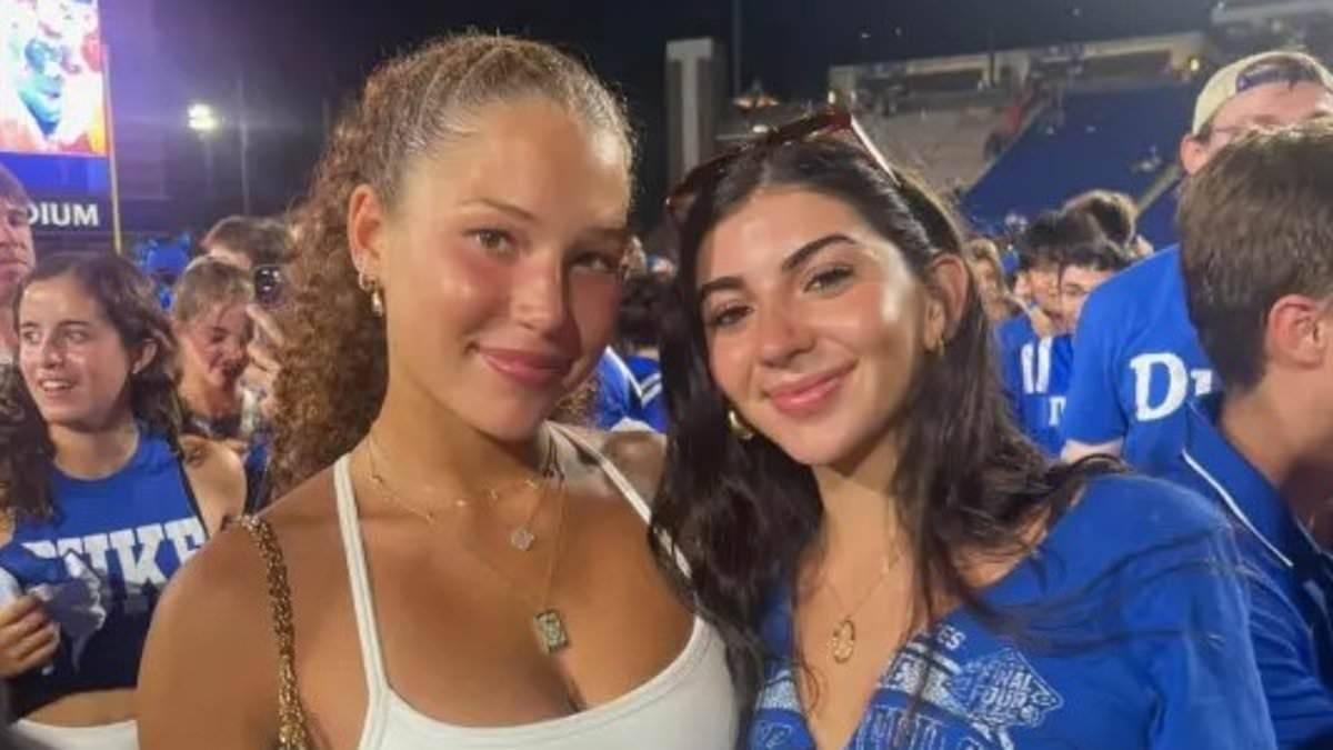 Michael Strahan's daughter Sophia, 18, shows off her six-pack abs in crop  top at Duke football game