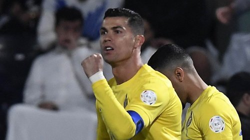 Cristiano Ronaldo makes obscene gesture at fans after they chanted 'Messi, Messi' at him after...