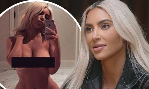'I'm a lights-off girl!' Kim Kardashian insists she's SHY in the bedroom and covers up her body in front of lovers… 16 years after THAT infamous sex tape launched her career
