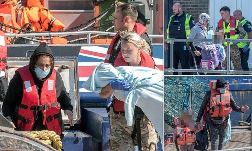 Number of migrants crossing English Channel in small boats tops 19,000 for the year as more arrive in Dover