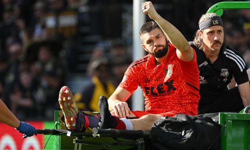 'Everyone's devastated': Canada coach John Herdman says his team is 'rocked' by the loss of LAFC keeper Maxime Crepeau, who broke his leg making a tackle he got sent off for in the MLS Cup final before the World Cup