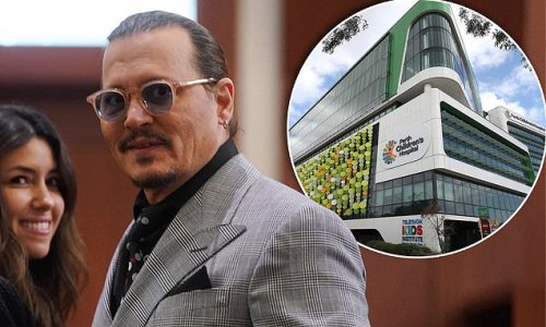 Johnny Depp makes a donation to the Perth Children's Hospital Foundation after bombshell Amber Heard trial