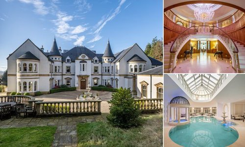 Fit for a Princess! Eight-bed mansion built on site of Princess Diana's former home and believed to be the most expensive property for sale in Scotland hits market for $9m (£7.5m)