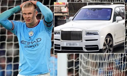 Manchester City Striker Erling Haaland Is Caught Using Mobile Phone ...