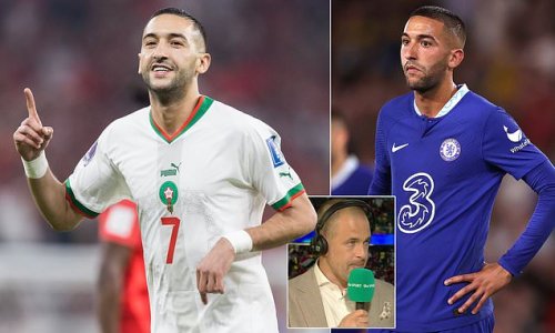 'He looks happier playing for Morocco!': Joe Cole says Hakim Ziyech 'doesn't suit' the Premier League as midfielder continues to shine during World Cup... and claims Chelsea woes have been caused by 'aggressive' English football