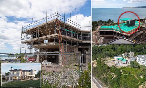Furious neighbours in Dorset 'millionaire's row' HALT £10m cliff-top super-development amid row over 'Alcatraz-style watchtower' on top of one of the mansions