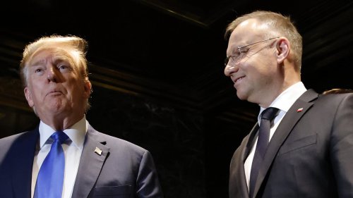 Poland's President arrives at Trump Tower to meet with Republican as European leaders prepare for...
