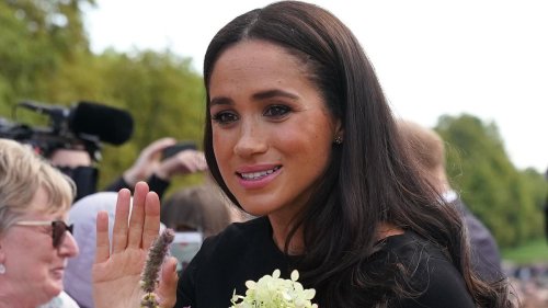 The moment Meghan Markle realised she wasn't welcome in the UK: While on the notoriously awkward walkabout with William and Kate after the Queen's death, one brave royal fan sent her a message by SNUBBING her offer of a handshake