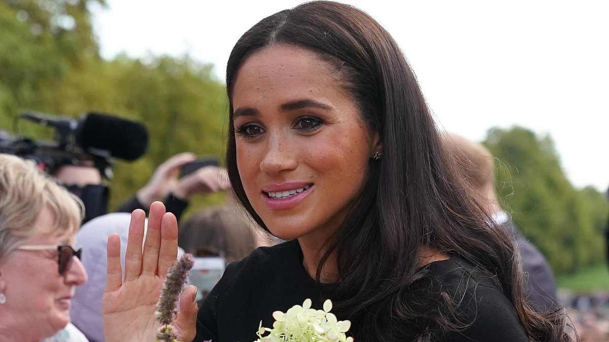 The moment Meghan Markle realised she wasn't welcome in the UK: While on the notoriously awkward walkabout with William and Kate after the Queen's death, one brave royal fan sent her a message by SNUBBING her offer of a handshake