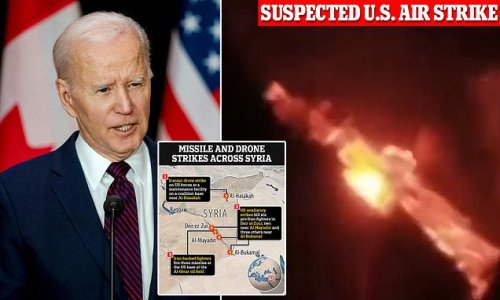 Iranian militants launch ANOTHER attack on U.S. forces in Syria as Biden in Canada says he is prepared to 'act forcefully' to defend Americans after Iranian-made drone killed US contractor