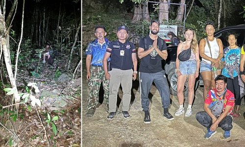 British tourists are rescued from snake-infested Thai jungle after getting lost on abandoned hiking trail