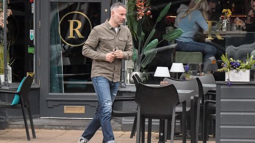 Ryan Giggs enjoys an Easter brunch with glamorous girlfriend Zara Charles as former Manchester...