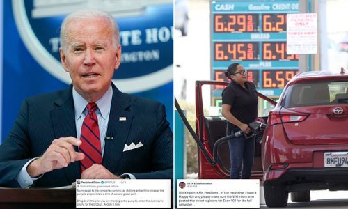 US energy producers roast Biden over gas prices tweet they suggest is written by a 'White House intern' who should 'register for Econ 101 for the fall semester'
