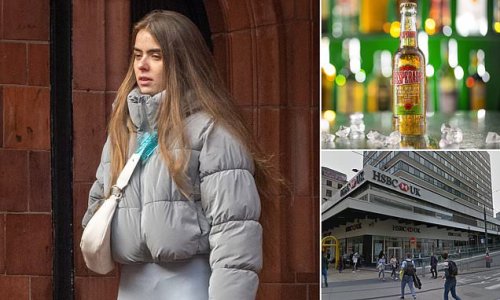 Drunk woman, 20, who smashed Desperados bottle over head of female victim before kicking second woman to the ground when she stepped in to help is ordered to pay compensation