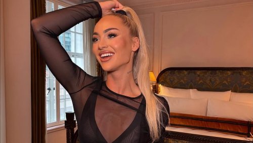 'World's sexiest footballer' risks Instagram BAN after posting racy see-through lingerie content to her 17 million followers