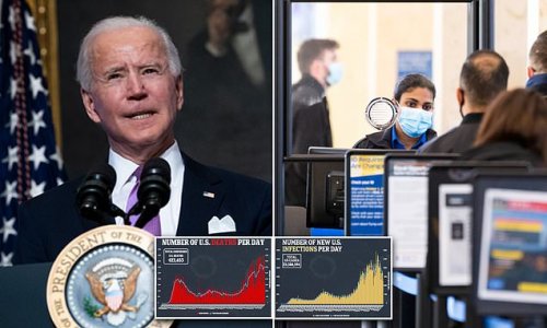 Biden is 'actively looking' at making COVID testing MANDATORY for domestic air travel - despite fears it could deal a hammer blow to the already beleaguered airline industry
