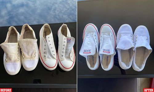 How to get sparkling white sneakers overnight