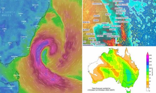 Brace for IMPACT: Nearly ALL of Australia to be hammered by a mega rain bomb - here's when the wild weather will hit your city