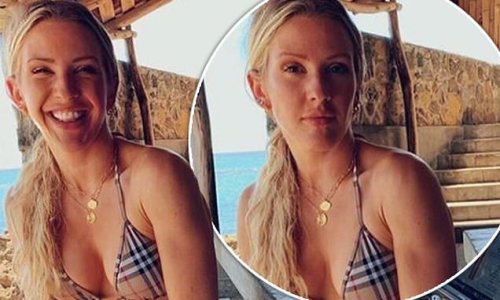 Ellie Goulding flaunts toned figure in a bikini as she enjoys honeymoon with husband Caspar Jopling