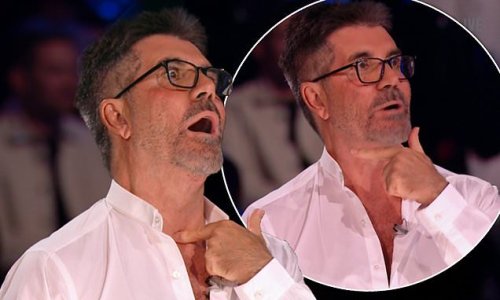 'Are you OK hun?' Britain's Got Talent viewers urge Simon Cowell to 'drink water' after straight-talking judge loses his voice during live final