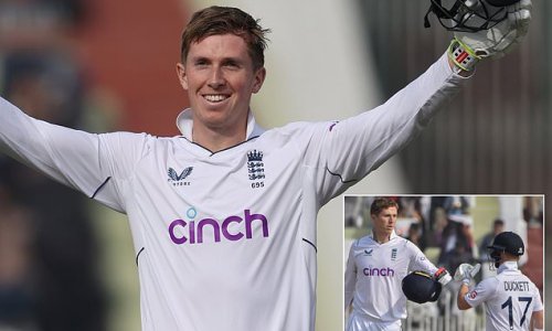 Zak Crawley jokes England's next target is to score 'A THOUSAND' and admits he's 'never seen a day like that' after tourists smashed 506 against Pakistan in record-shattering first day in Rawalpindi