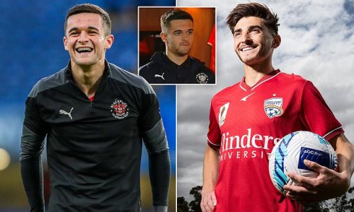 'It's a wonderful feeling': Australian gay footballer Josh Cavallo is 'very proud' of Jake Daniels and hails the Blackpool 17-year-old's 'bravery' after he became the UK's first male professional to come out since 1990
