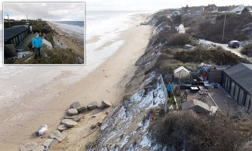 Ex-soldier, 63, loses another 15 feet of land during Storm Darcy