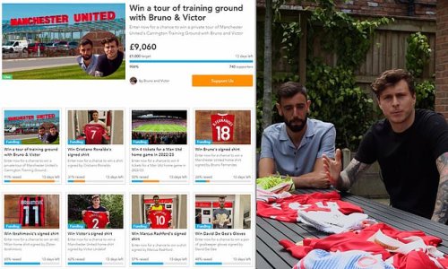 'We wanted to do something more': Manchester United stars Bruno Fernandes and Victor Lindelof vow to support victims in Ukraine by auctioning off shirts and signed items from their team-mates after partnering with UNICEF