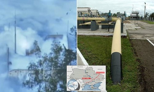 Fears of ANOTHER environmental disaster in Ukraine after world's largest ammonia pipeline is shelled, 'releasing huge poisonous gas cloud', a day after dam is blown up, sparking huge floods