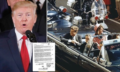 More than 2,800 JFK assassination files are released - hours after Trump claimed he had 'no choice' to keep some secret for six months so spies can black out portions