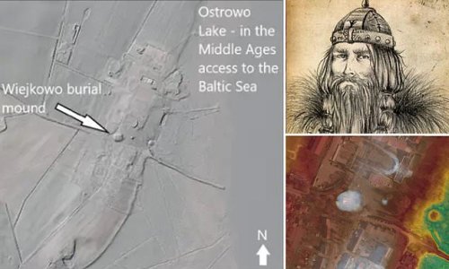 Burial mound of 'Bluetooth' the Viking king is found: Grave of infamous royal who died more than 1,000 years ago is uncovered in Poland by satellites