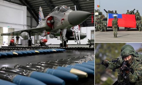 Taiwan invasion alert: Island scrambles fighter jets, puts navy on standby and activates missile systems in response to 34 Chinese jets and nine warships - as NATO warns of dangerous situation