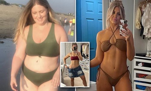 EXCLUSIVE: Morbidly obese mother who began piling on weight after a devastating miscarriage reveals how she shed a staggering 130LBS - as she flaunts jaw-dropping transformation
