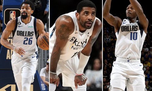 BREAKING NEWS: Kyrie Irving heads to Dallas in blockbuster trade as he joins forces with fellow All-Star Luka Doncic, while Brooklyn Nets get Spencer Dinwiddie and Dorian Finney-Smith plus picks