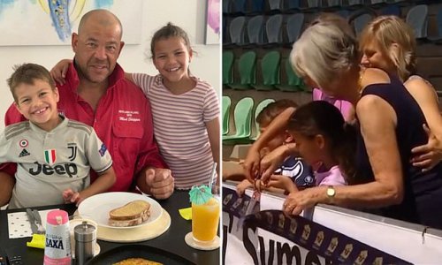 Emotional eight-year-old son of cricket legend Andrew Symonds shares a heartbreaking memory as a grandstand is named after his late dad: 'I just wish I could have said goodbye to him'
