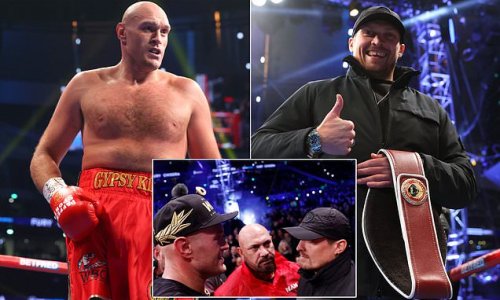 'You'll do f*** all!': Tyson Fury unloads an epic x-rated callout on a stoic Oleksandr Usyk after the Ukrainian showed how unimpressed he was with the Gypsy King's win over Derek Chisora