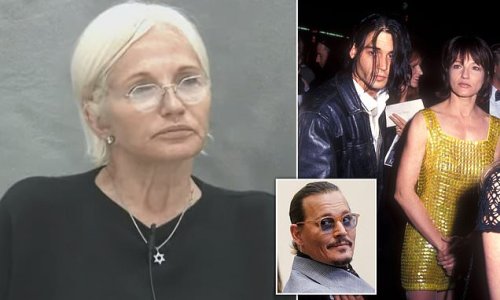 'He was drunk almost all of the time!' Johnny Depp's former flame, actress Ellen Barkin, testifies that he once threw a bottle of wine at her and calls him a 'controlling, jealous man'