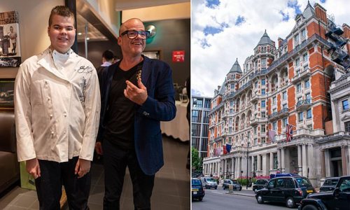 Top chef Heston Blumenthal treats terminally ill 17-year-old and his family to eight-course dream meal at his London restaurant
