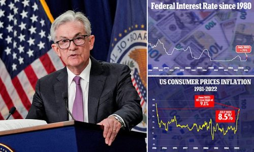 Misery for millions: Fed will KEEP raising interest rates after seeing 'little evidence' that inflation is easing and predict it will remain high for 'some time'