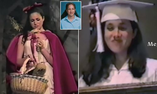 Meghan reveals childhood snaps: Intimate photos show Duchess as a 'little activist' and flaunting theatrical talents in middle school - as she insists she was 'never the pretty one'