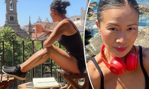 MasterChef star Poh Ling Yeow, 49, shows off her incredibly toned legs and trim physique in a sizzling snap during a trip to Barcelona