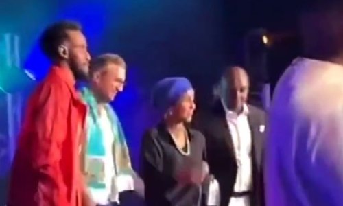 'Get the f*** out of here': Squad member Ilhan Omar is booed by 10,000-strong Somali music festival crowd in her OWN district - days after she suggested Minnesota is worse than a refugee camp