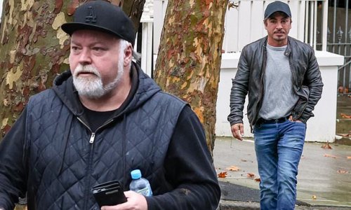 Kings of the Cross! Kyle Sandilands and John Ibrahim are spotted leaving a meeting at the radio host's offices in Sydney