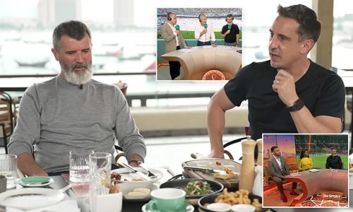 REVEALED: Roy Keane took a break from World Cup punditry duty in Qatar and flew home, joking his TV colleagues started to 'get on my nerves'... as Gary Neville says he could tell the Irishman had to 'get out of there'
