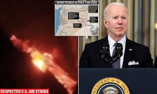 Missiles slam into ANOTHER US base in Syria: Iran-backed militants retaliate hours after Biden ordered deadly 'precision airstrikes' on their positions following suicide drone attack that killed American worker