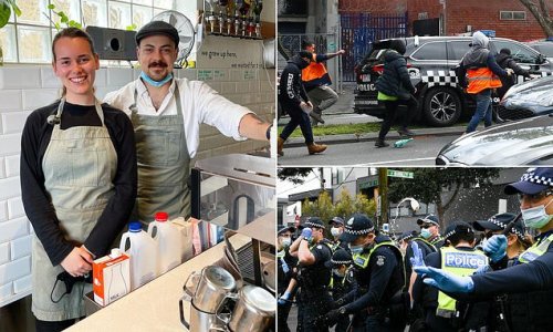 Melbourne cafe owner trolled after raising money for injured police