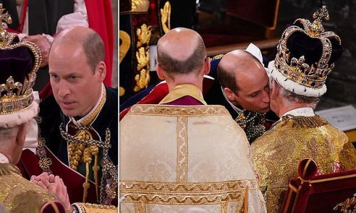 William's tender moment with his father: Prince of Wales appeared ...