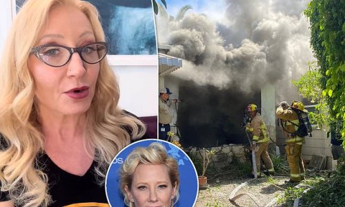 PICTURED: Woman who had her house destroyed by Anne Heche when actress 'drunkenly drove her Mini Cooper into home at 90mph' - as she raises nearly $45,000 in a single day